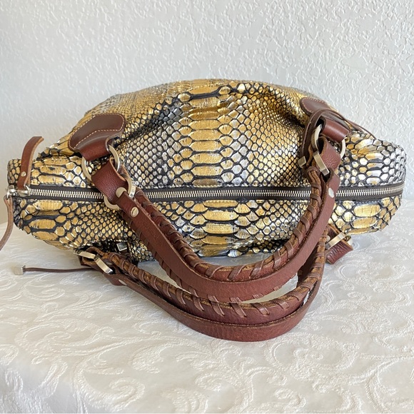 Pauric Sweeney gold Python Bag - Picture 6 of 14